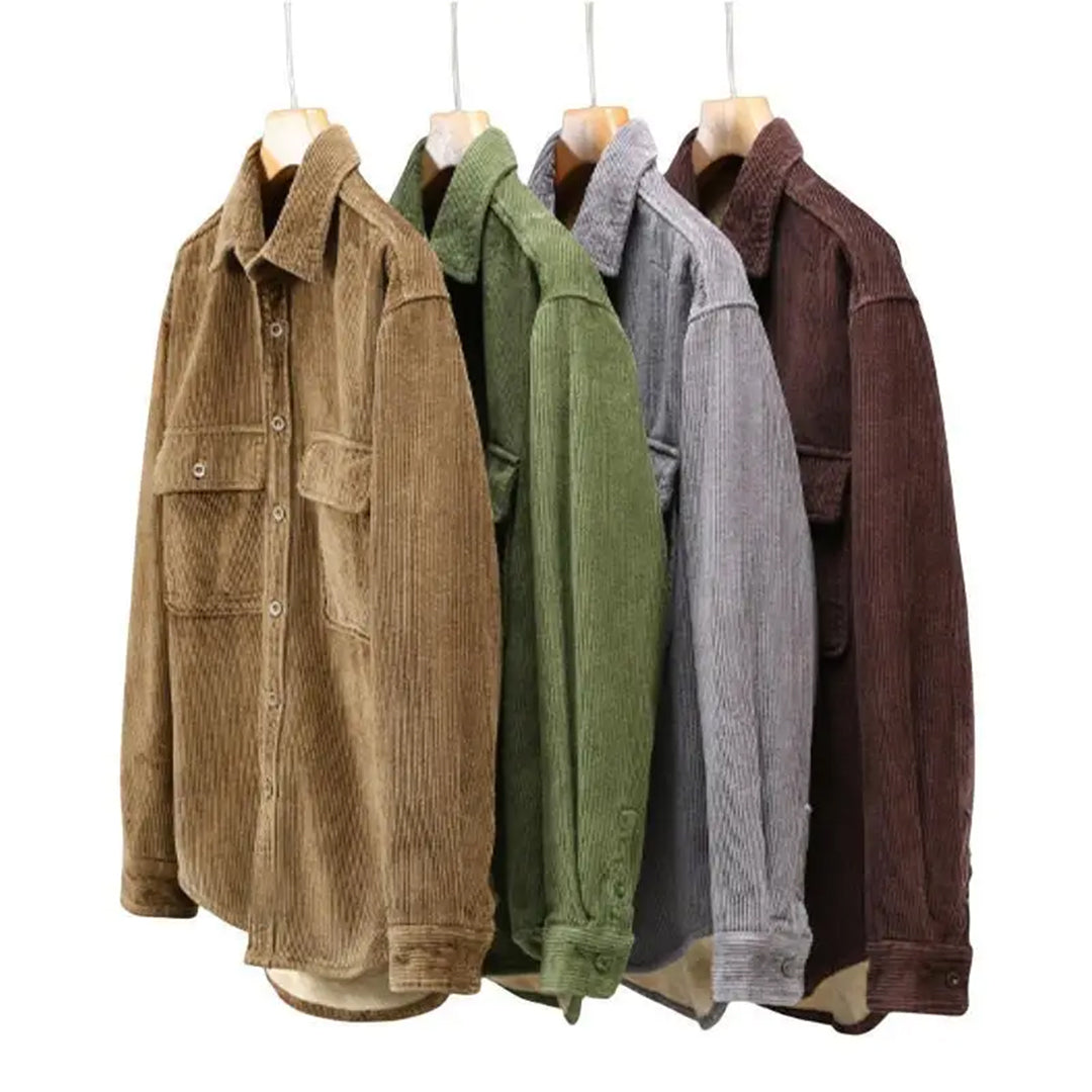 Corduroy herenoverhemd voor de winter