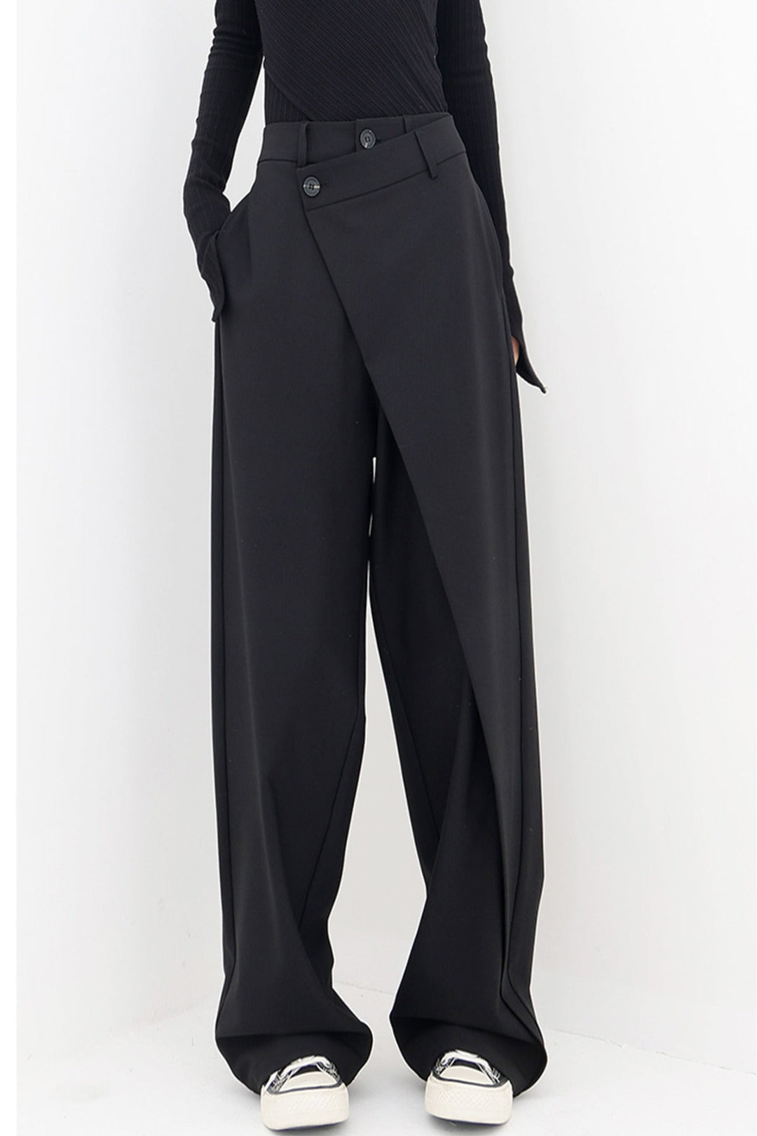 ASYMMETRISCHE BAGGY BROEK