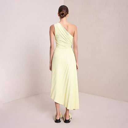 Elegante geplooide jurk