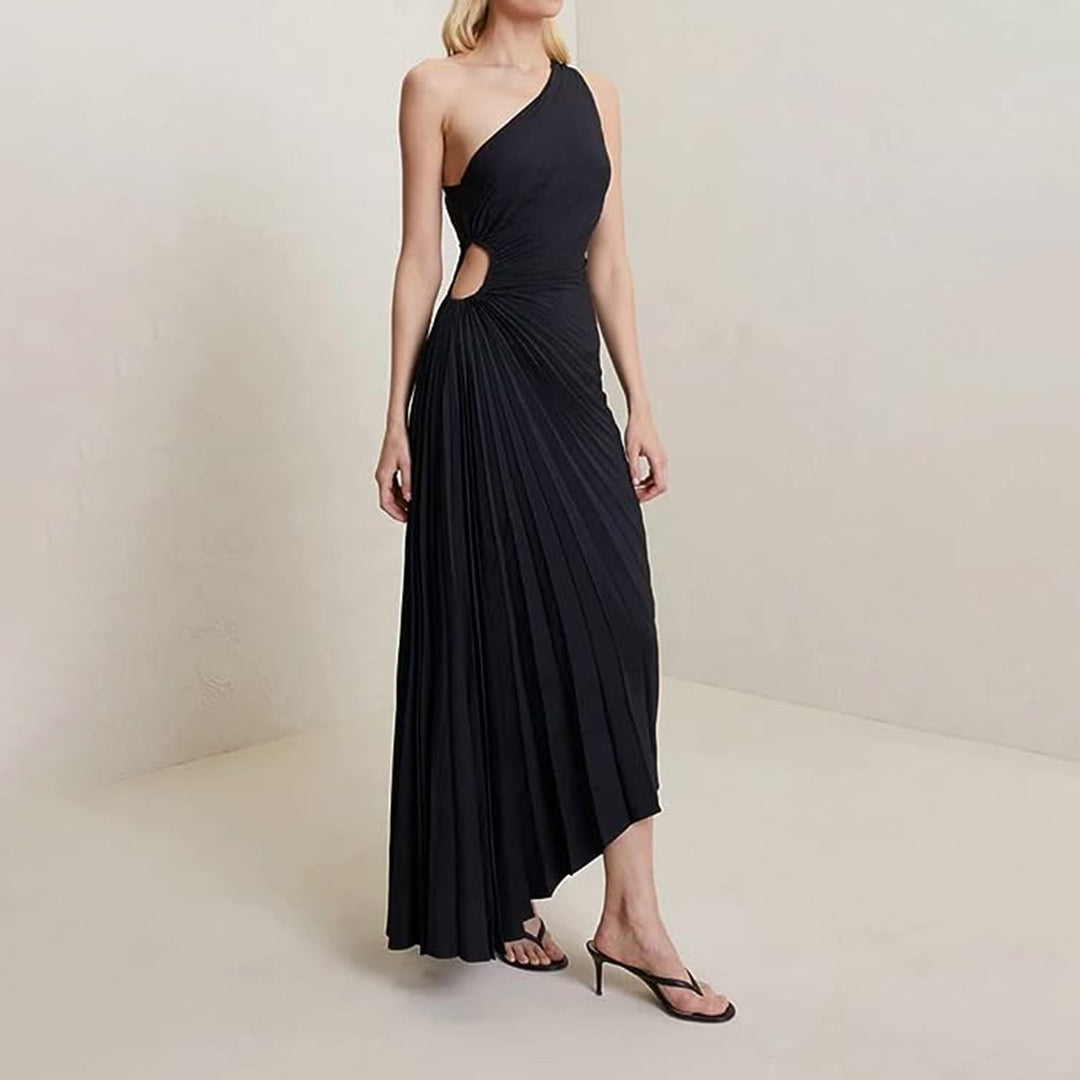 Elegante geplooide jurk