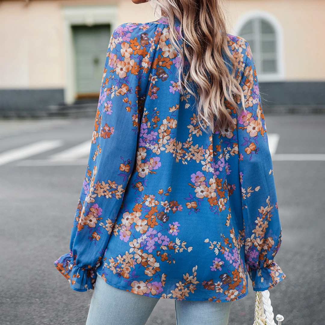 Elegante bloemenblouse