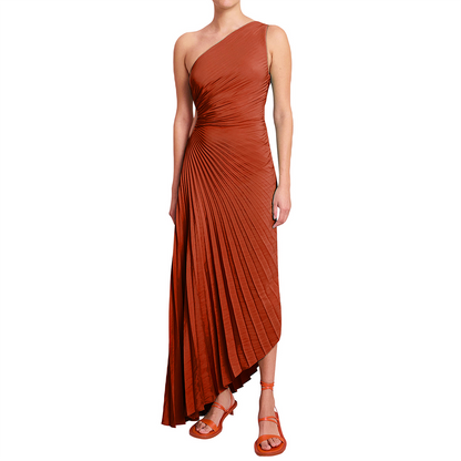 Elegante geplooide jurk