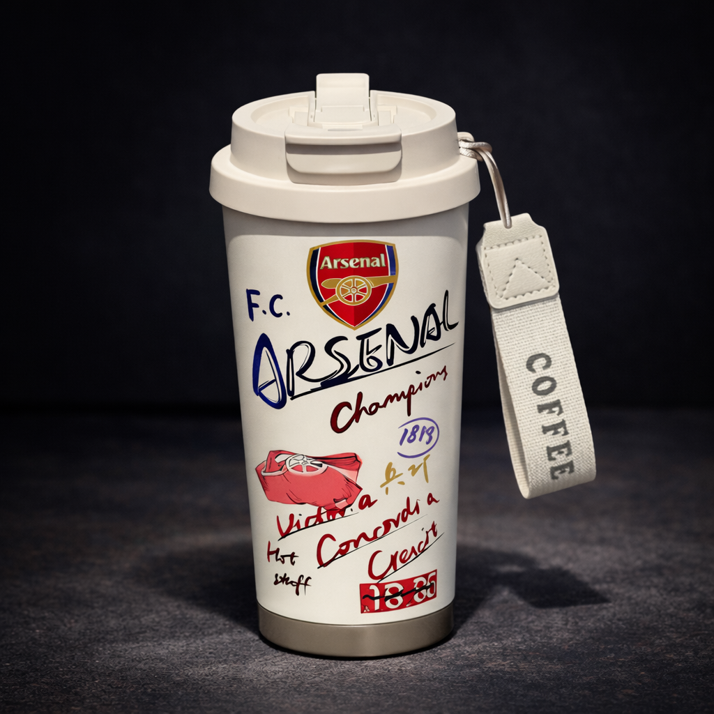 Thermosfles Arsenal - Voetbal
