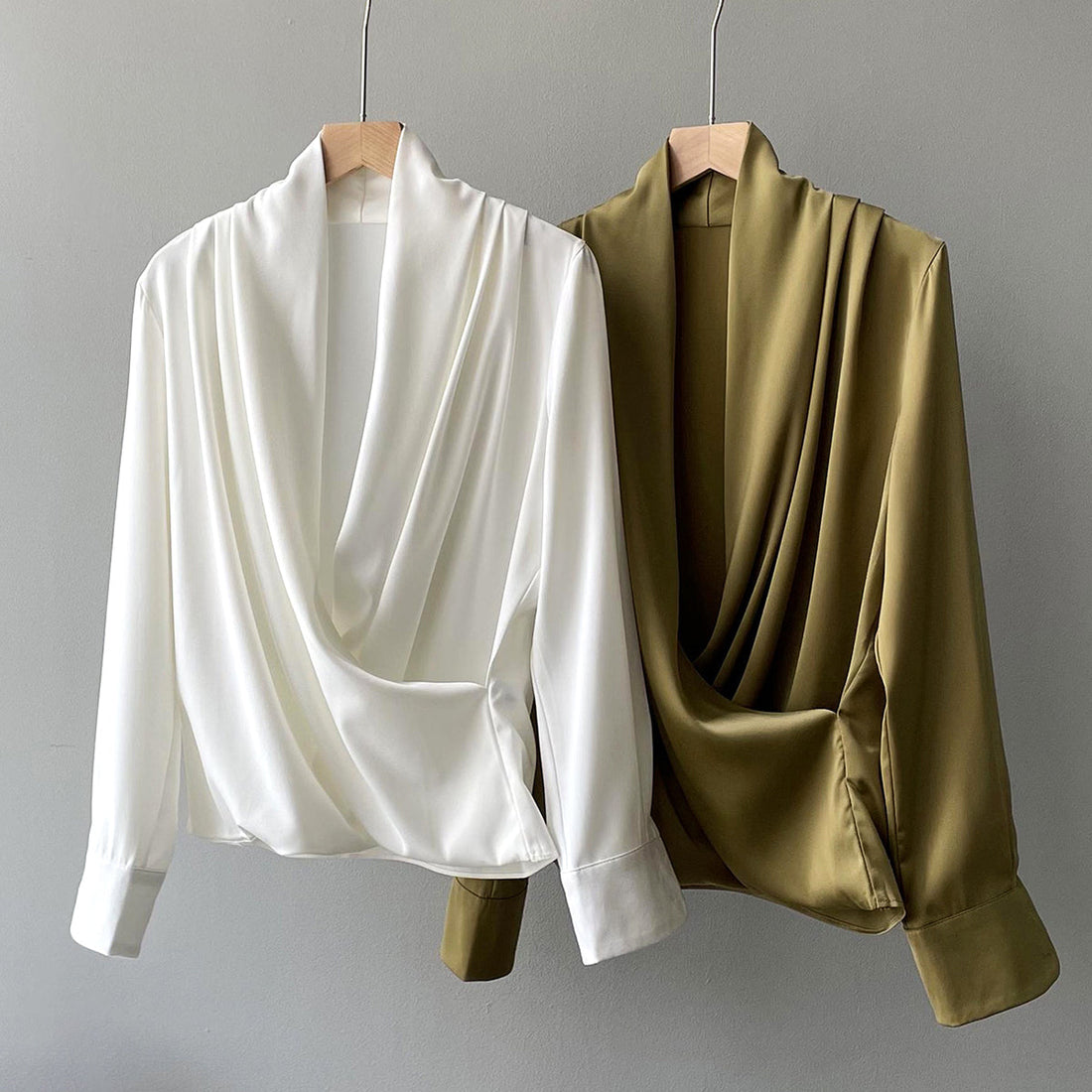 Elegante satijnen blouse