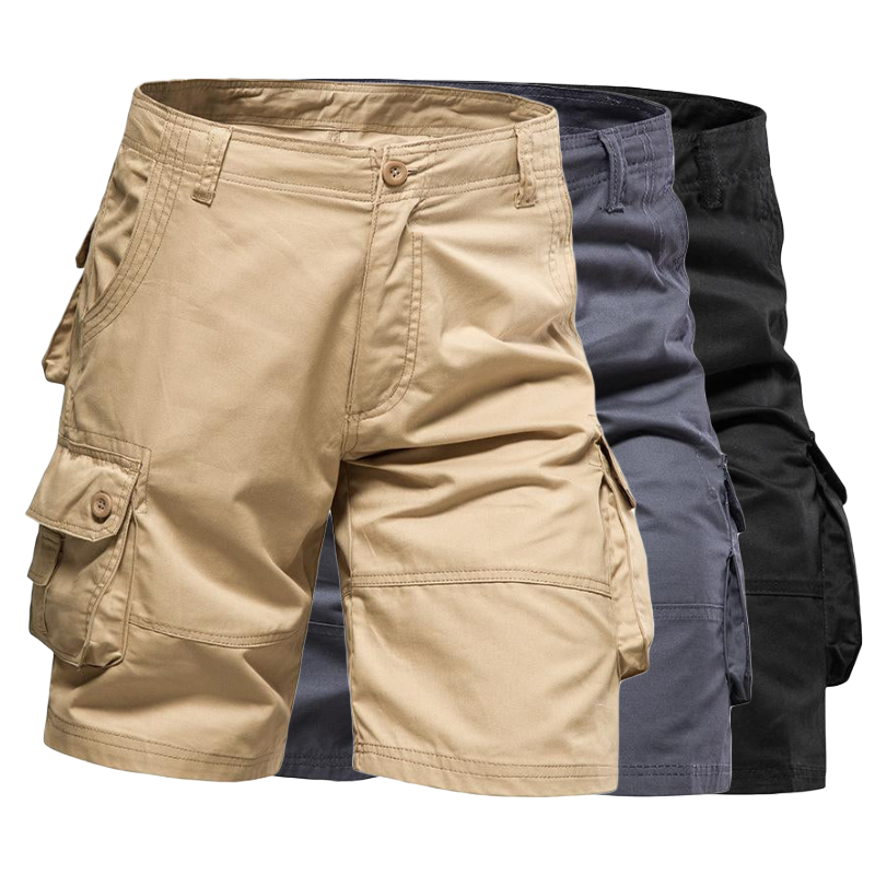 Ademende cargo shorts