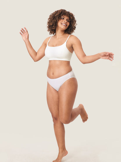 Voedingsbeha zonder beugel in ribstof – zachte voedingsbralette met uitneembare pads