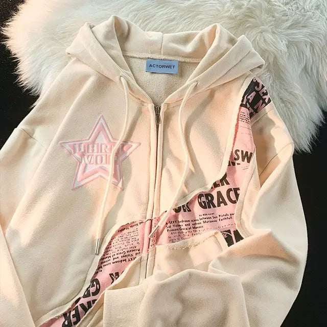 Oversized hoodie met grafische print