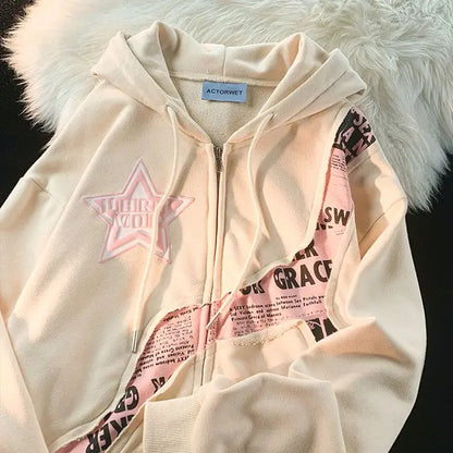 Oversized hoodie met grafische print