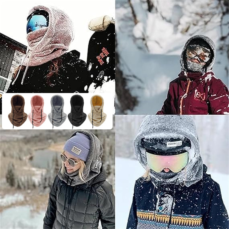 Sherpa skimasker met capuchon