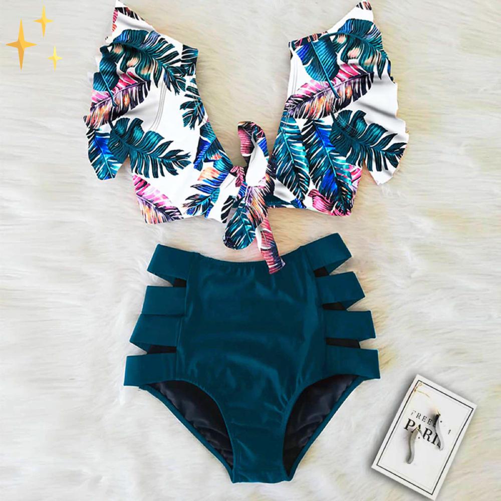 bikini met hoog uitgesneden zwembroekje + topje | De meest oogverblindende bikini voor de zomer