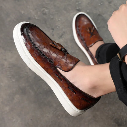 Klassieke loafers met kwastjes