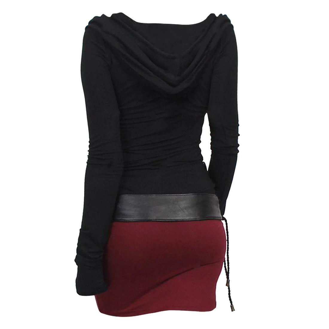 Jurk met capuchon voor haar