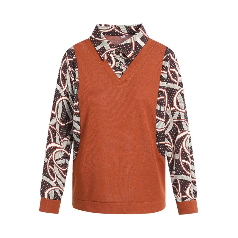 Vintage shirt met lange mouwen