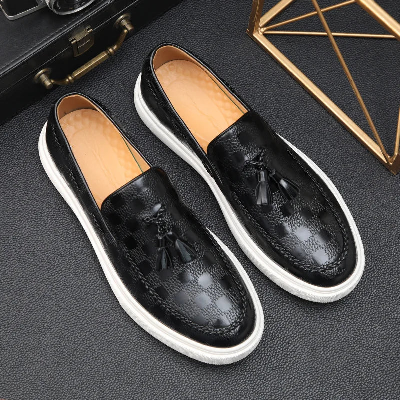 Britse loafers met kwastjes