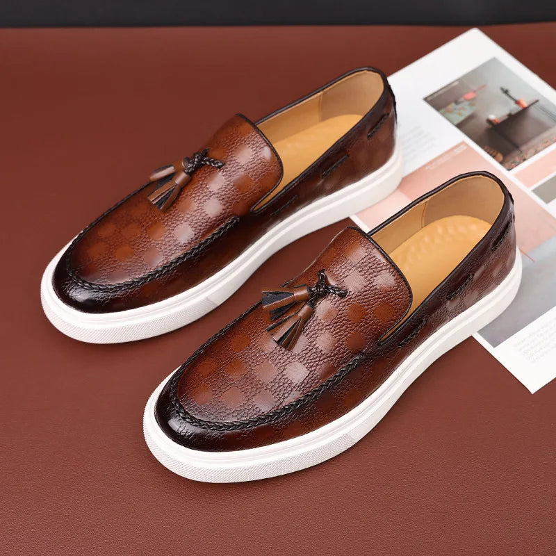 Britse loafers met kwastjes