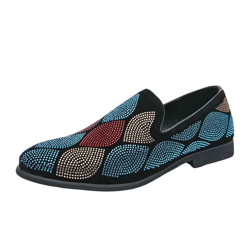 Moderne slip-on schoenen met geometrisch patroon