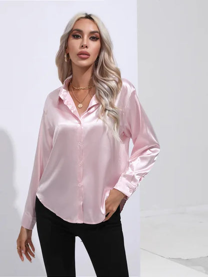 Elegante satijnen blouse
