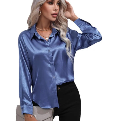 Elegante satijnen blouse