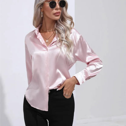 Elegante satijnen blouse