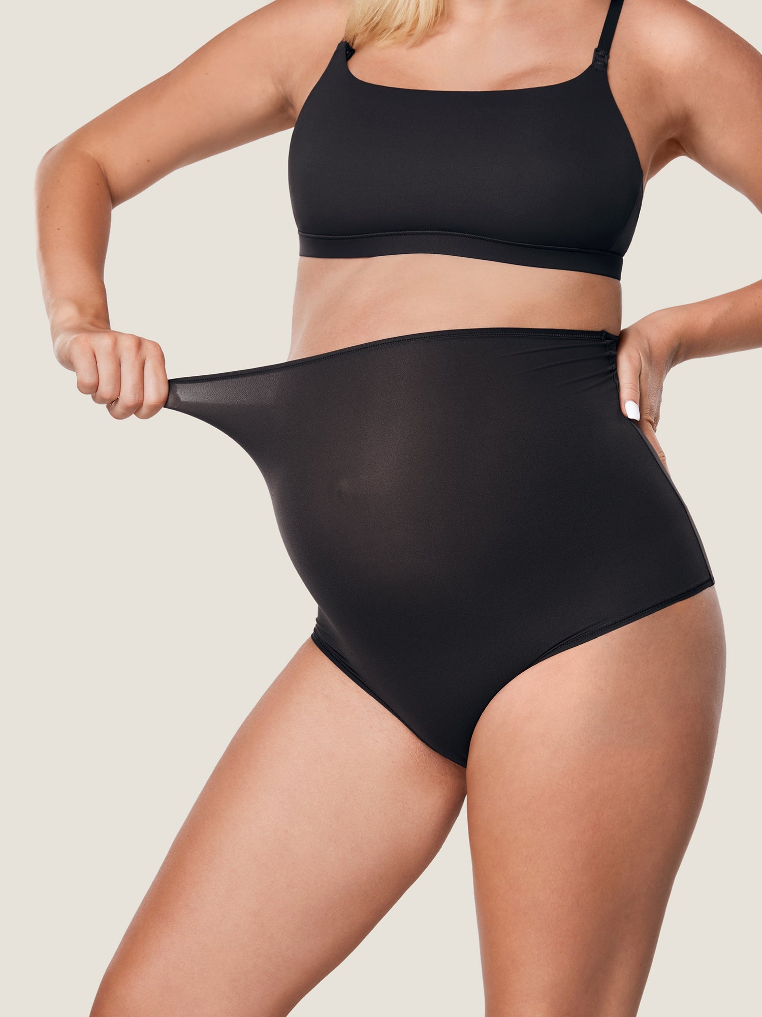 Zwangerschapsslip met hoge taille – 2-pack zachte slips voor zwangeren