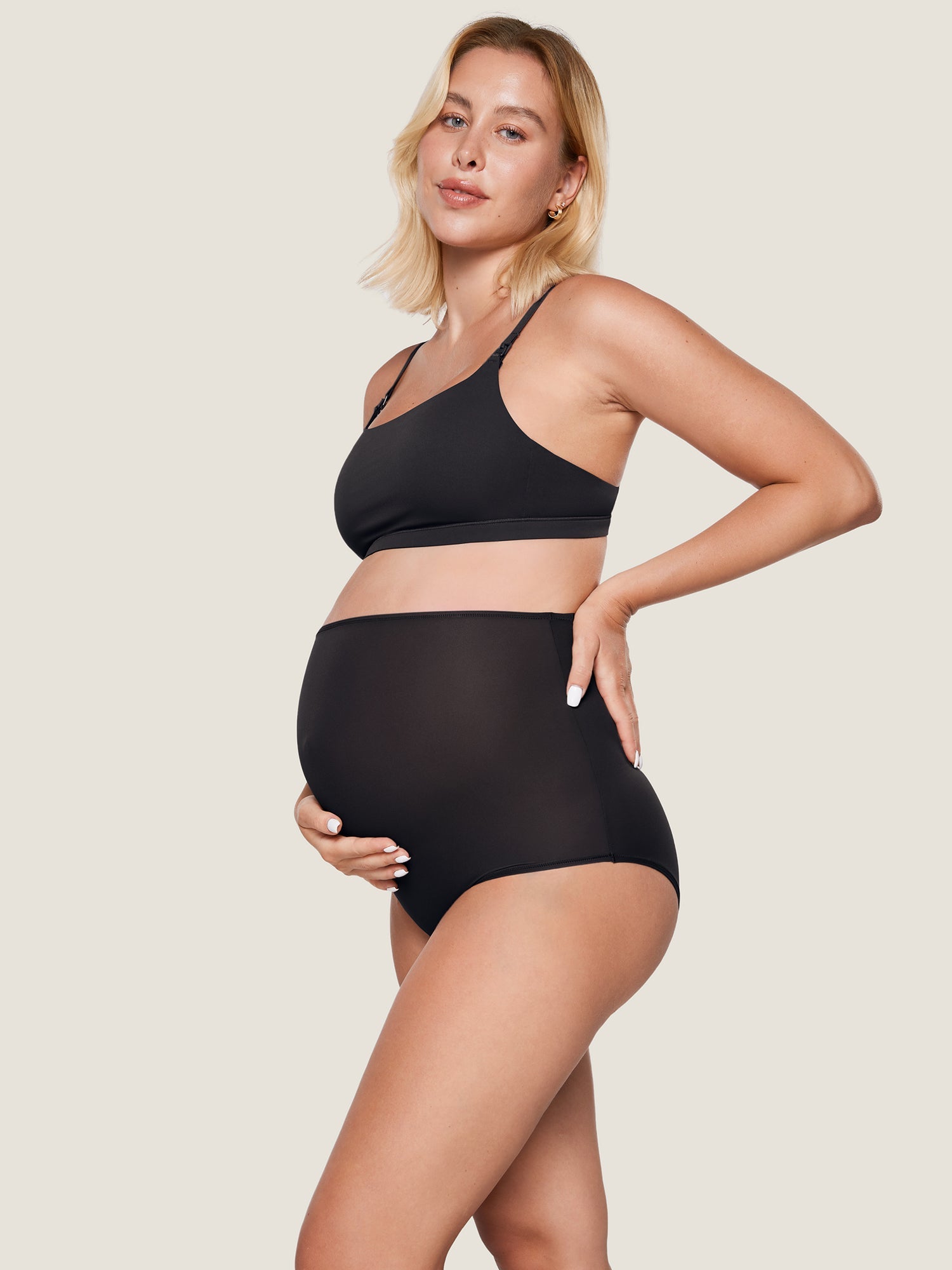 Zwangerschapsslip met hoge taille – 2-pack zachte slips voor zwangeren