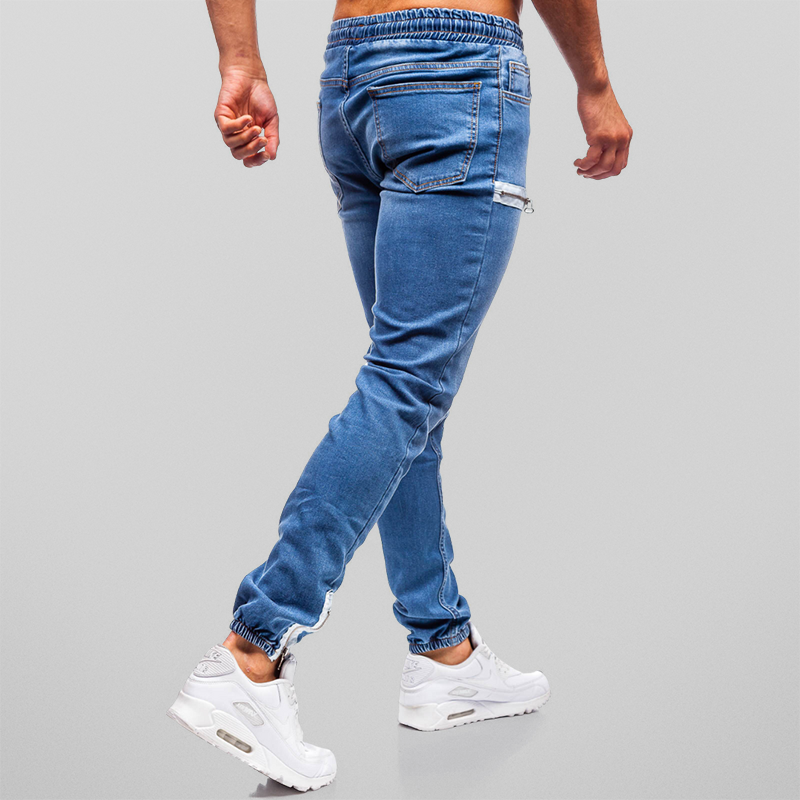 Denim joggingbroek