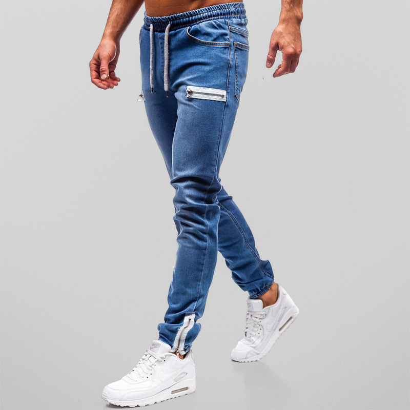 Denim joggingbroek