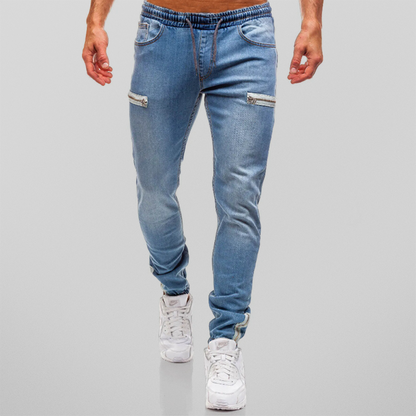 Denim joggingbroek