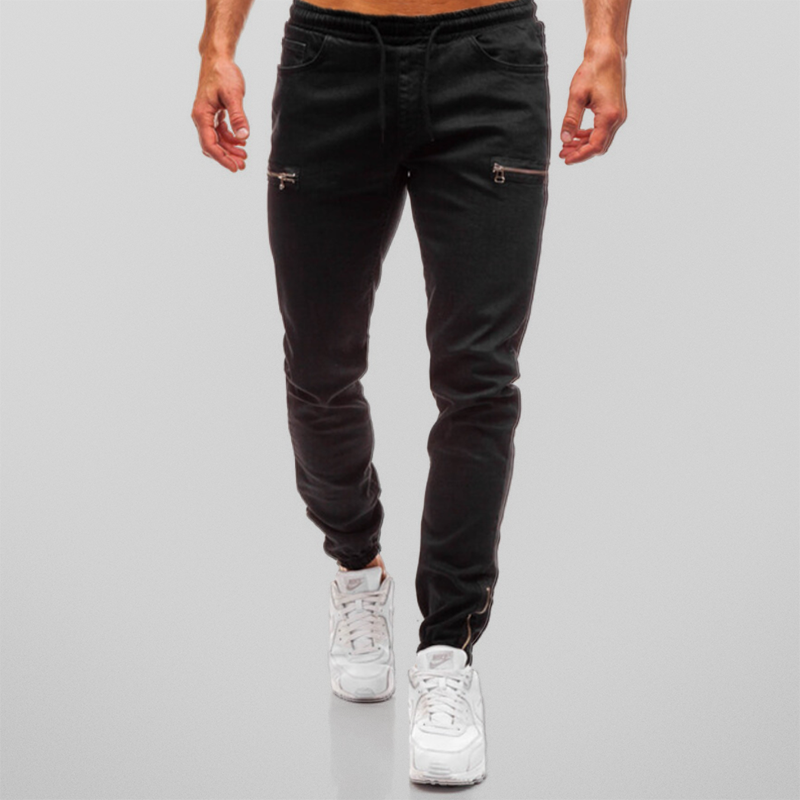 Denim joggingbroek