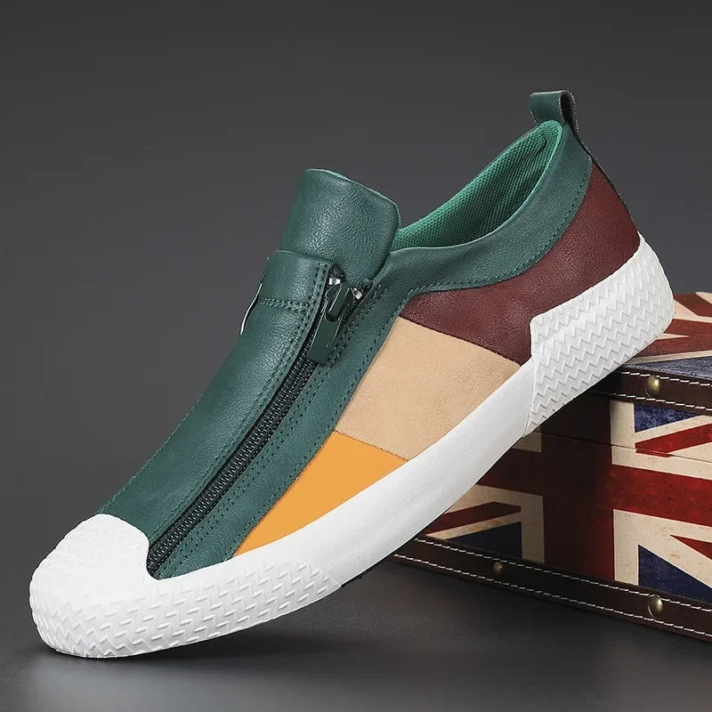 Handgemaakte leren casual schoenen