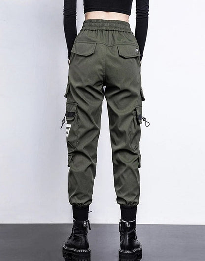 Cargo broek met hoge taille voor dames