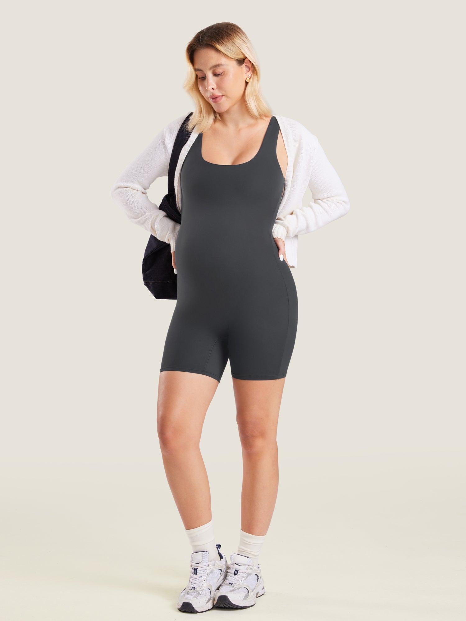 Zwangerschapsplaysuit in zacht Natrelax® – romper voor zwangeren