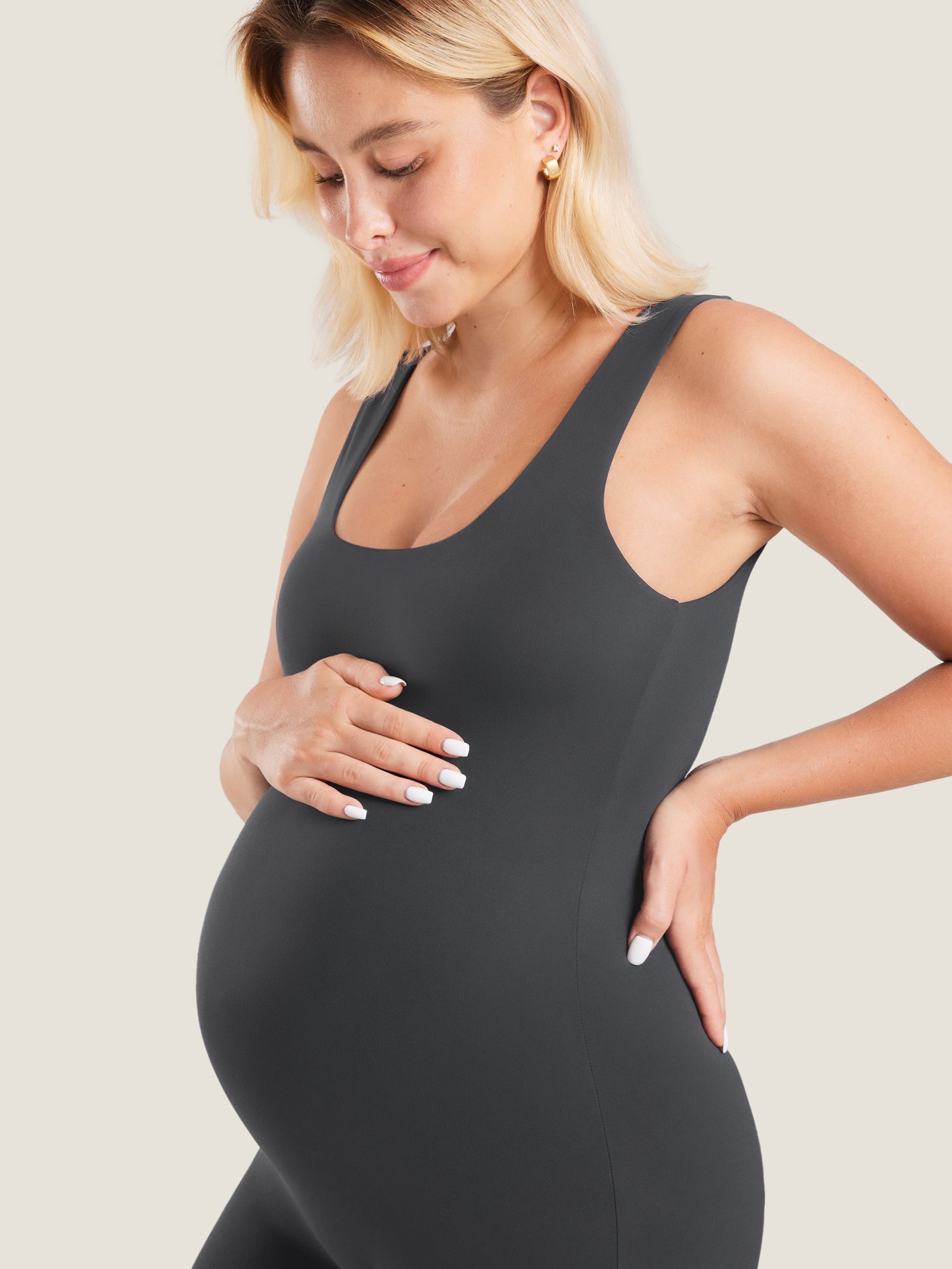 Zwangerschapsplaysuit in zacht Natrelax® – romper voor zwangeren