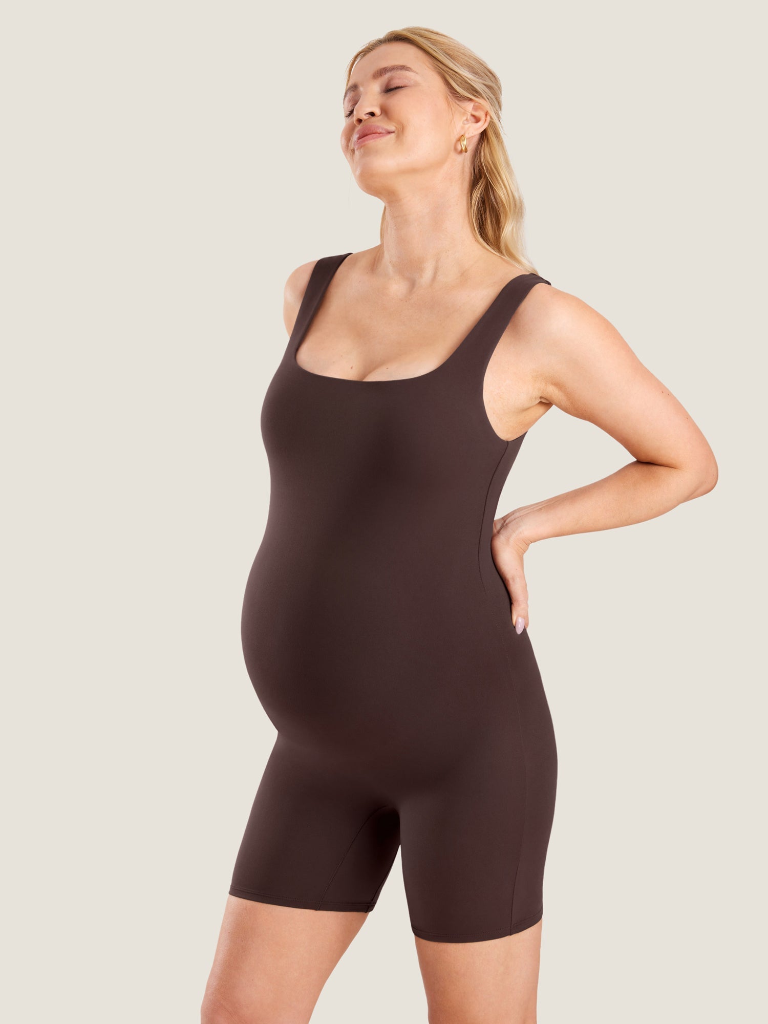 Zwangerschapsplaysuit in zacht Natrelax® – romper voor zwangeren
