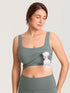 Kolfbeha als croptop – Natrelax® handsfree kolftop – Grijze salie