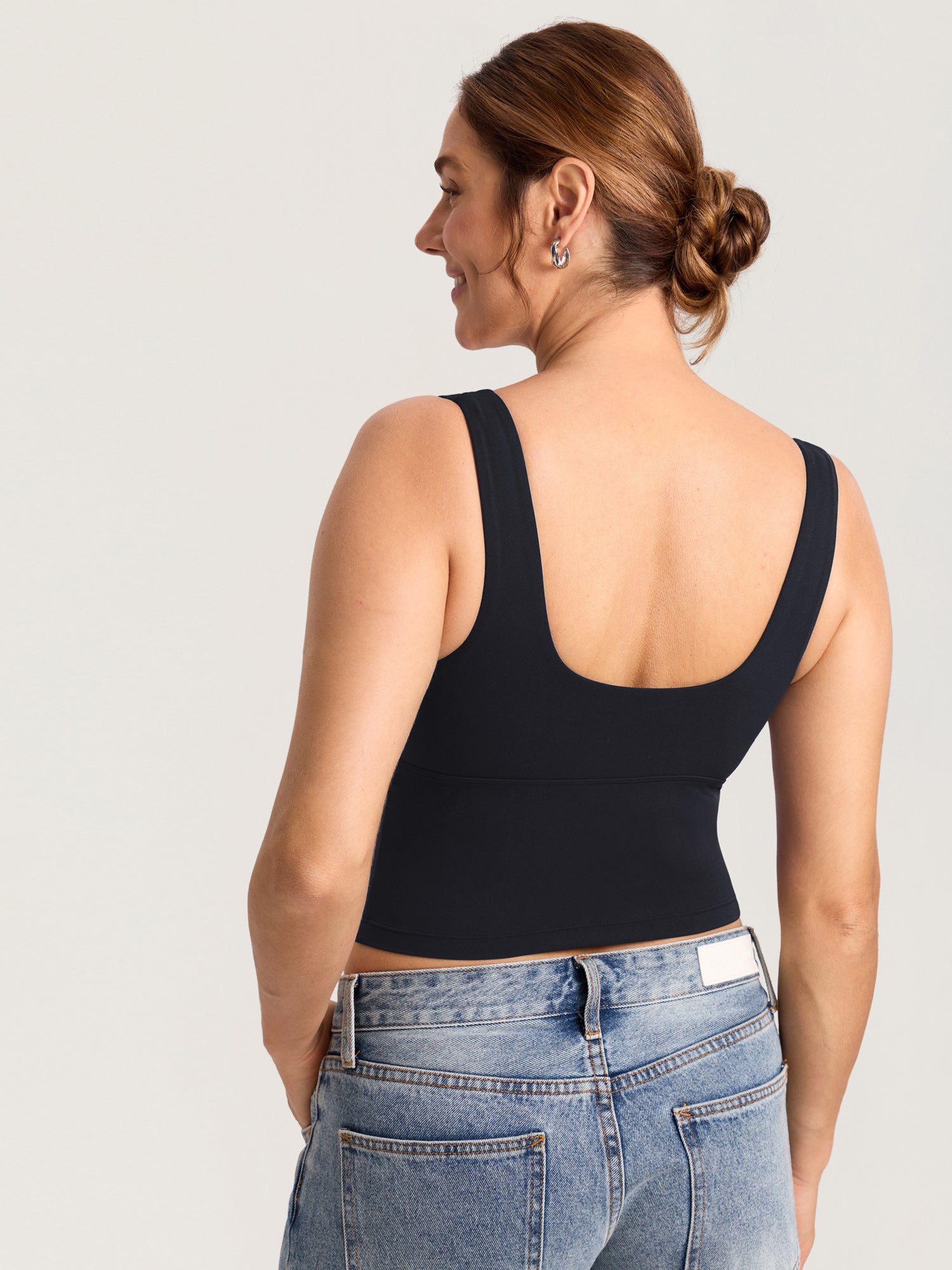 Voedingstop met overslag als croptop – Natrelax® voedingshemd