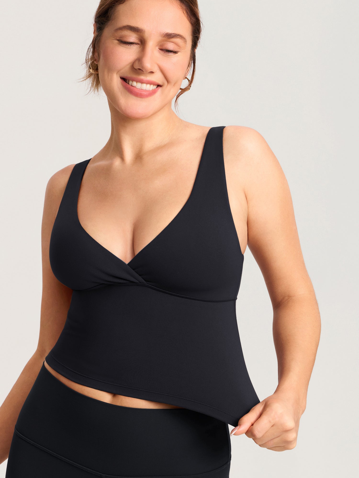 Voedingstop met overslag als croptop – Natrelax® voedingshemd