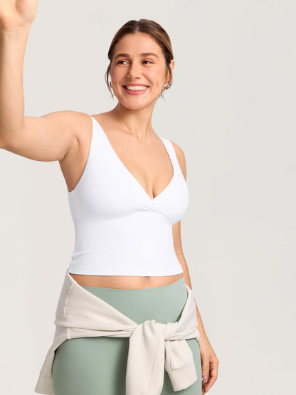 Voedingstop met overslag als croptop – Natrelax® voedingshemd