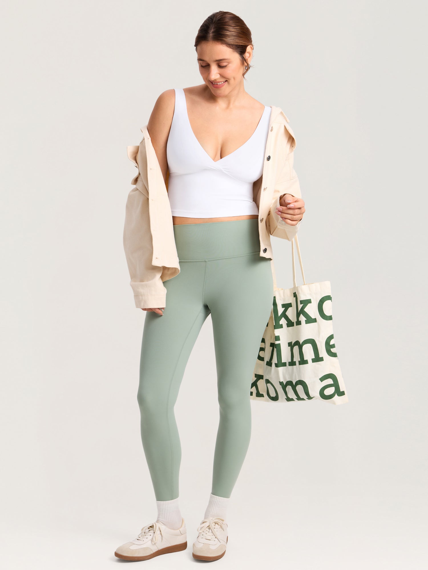 Voedingstop met overslag als croptop – Natrelax® voedingshemd