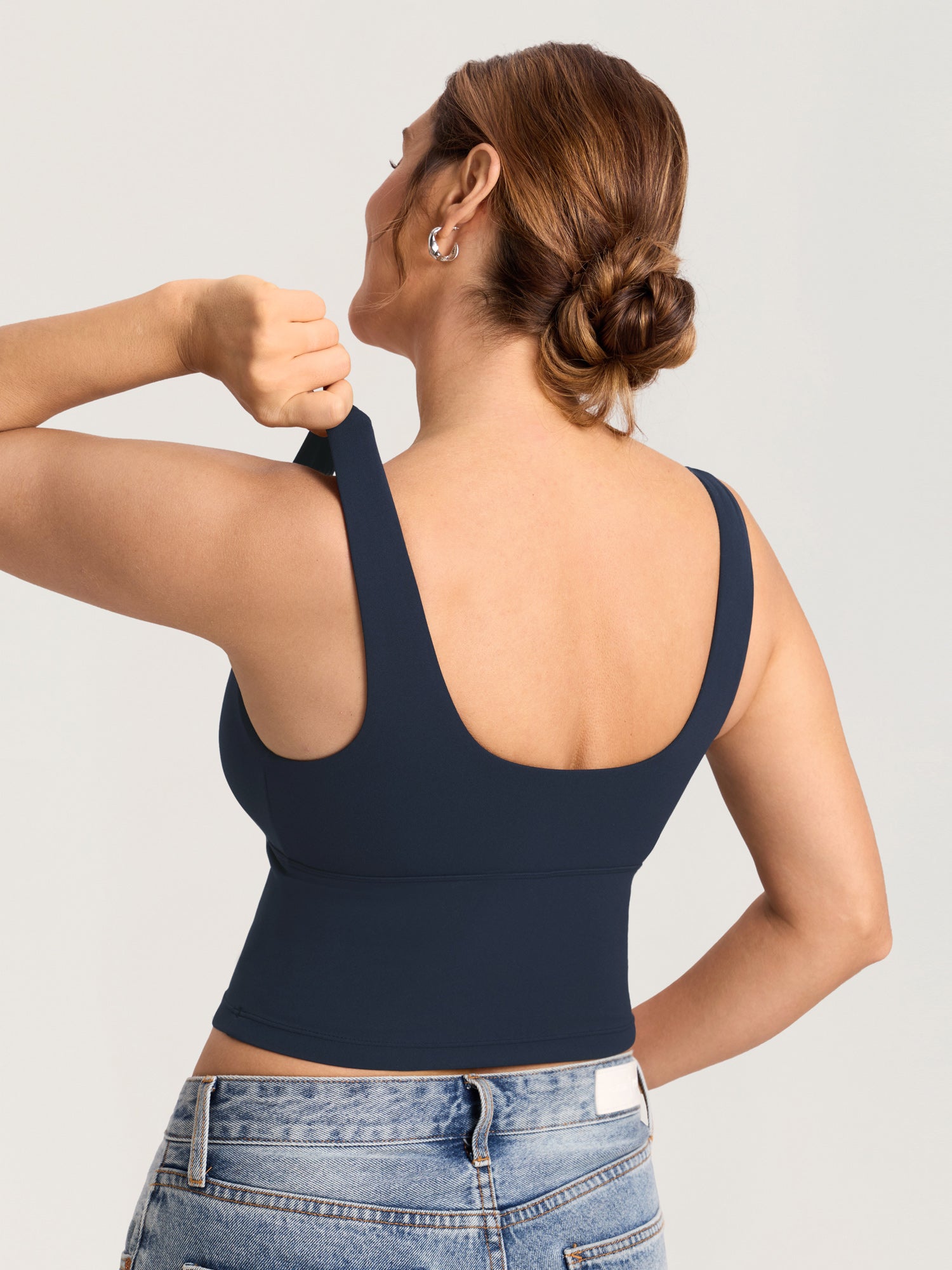 Voedingstop met overslag als croptop – Natrelax® voedingshemd