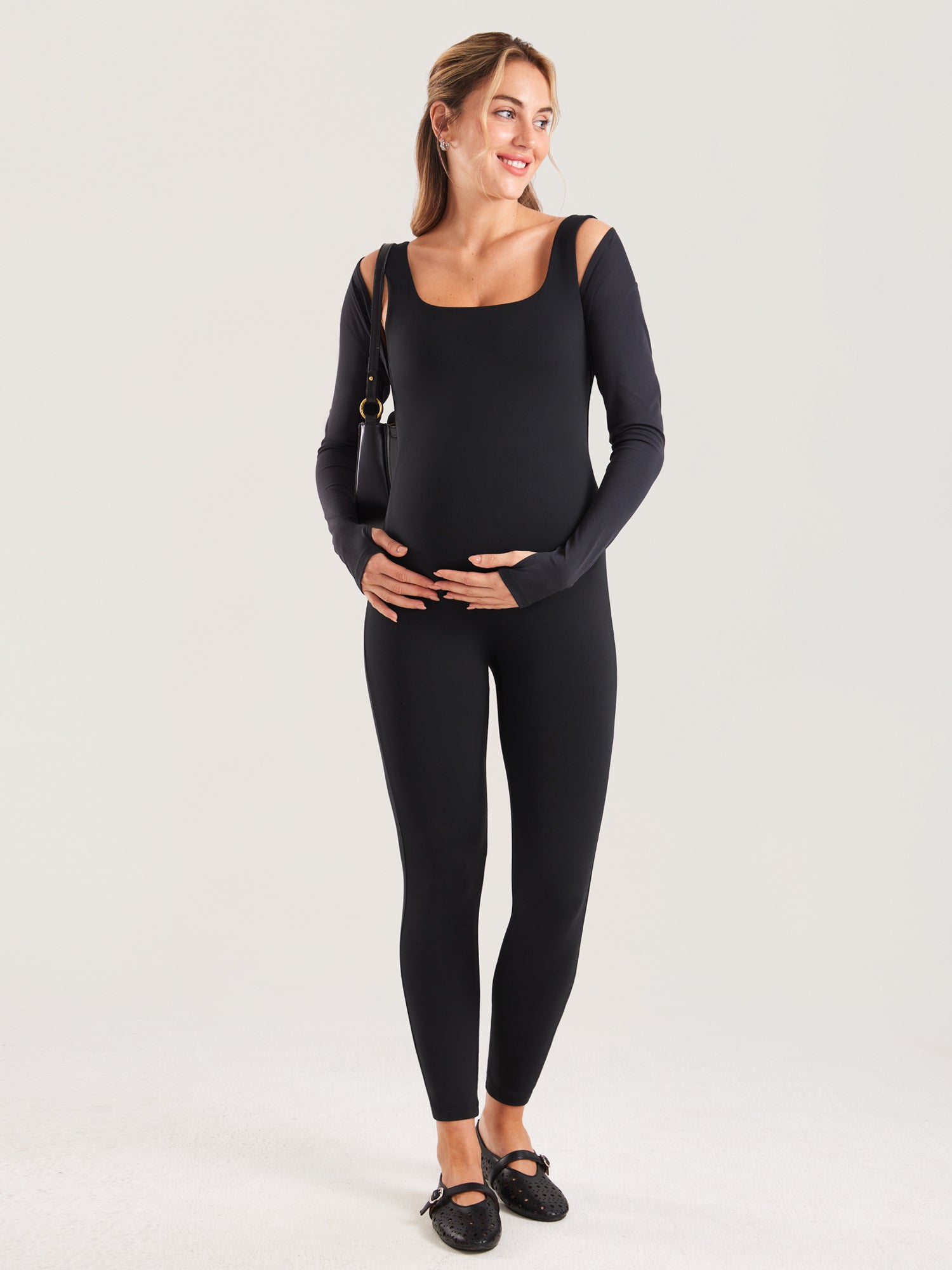 Zwangerschapsjumpsuit in zacht Natrelax® – jumpsuit voor zwangeren