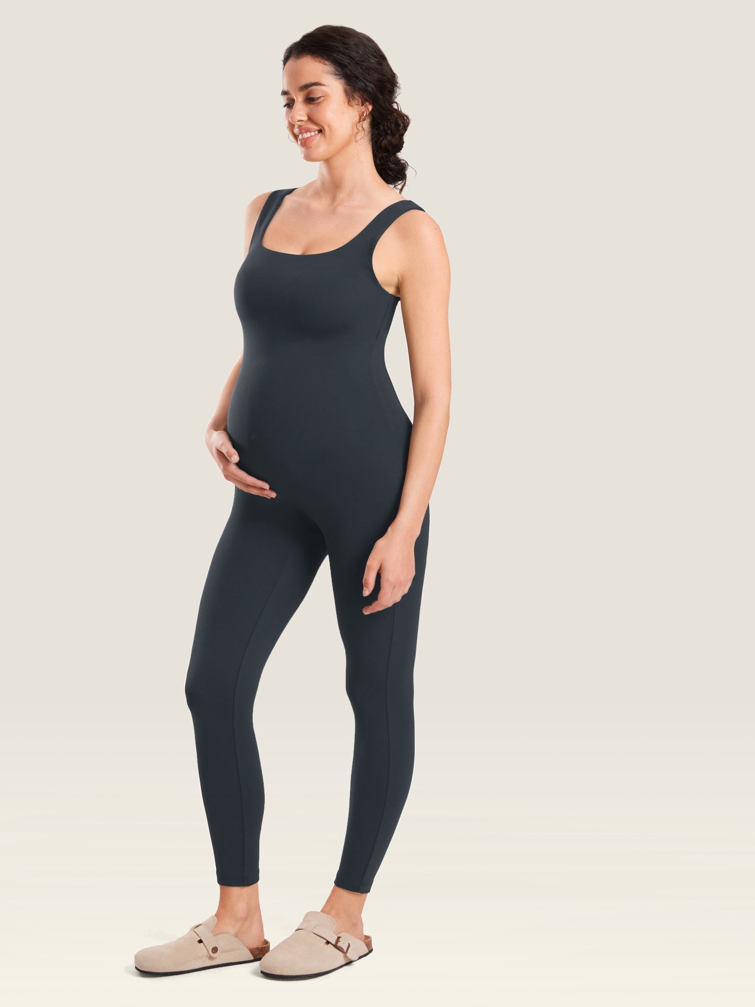 Zwangerschapsjumpsuit in zacht Natrelax® – jumpsuit voor zwangeren