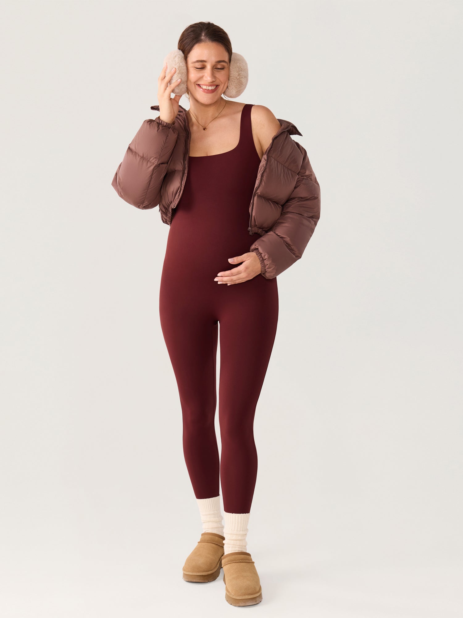 Zwangerschapsjumpsuit in zacht Natrelax® – jumpsuit voor zwangeren