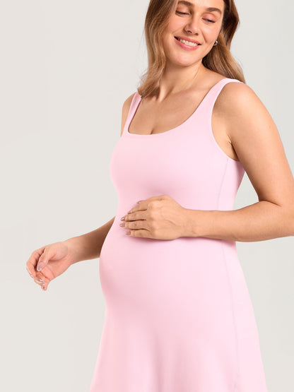 Zwangerschapsjurk in minilengte met ingebouwde short – Natrelax®