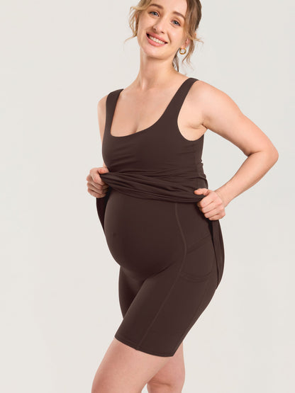 Zwangerschapsjurk in minilengte met ingebouwde short – Natrelax®