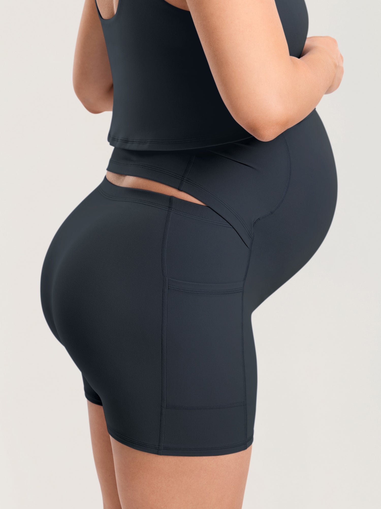 Zwangerschapsjurk in minilengte met ingebouwde short – Natrelax®