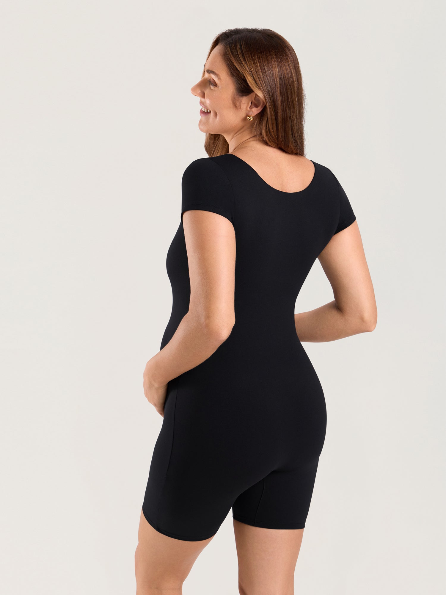 Zwangerschapsplaysuit met korte mouwen – Natrelax® romper