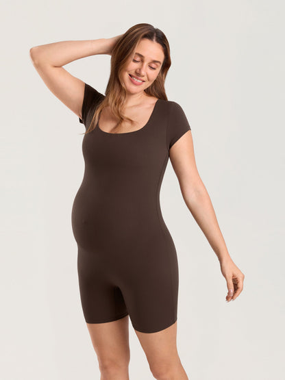 Zwangerschapsplaysuit met korte mouwen – Natrelax® romper