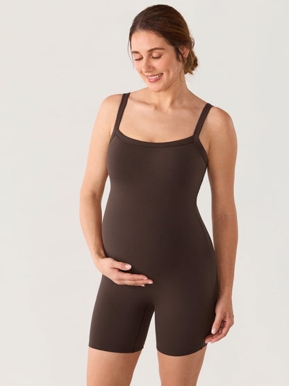 Zwangerschapsplaysuit met ingebouwde bh – Natrelax® romper met pads