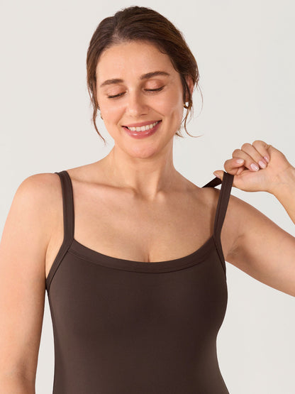 Zwangerschapsplaysuit met ingebouwde bh – Natrelax® romper met pads